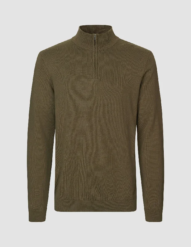 Everyday Knit Half-Zip Nightfall Green