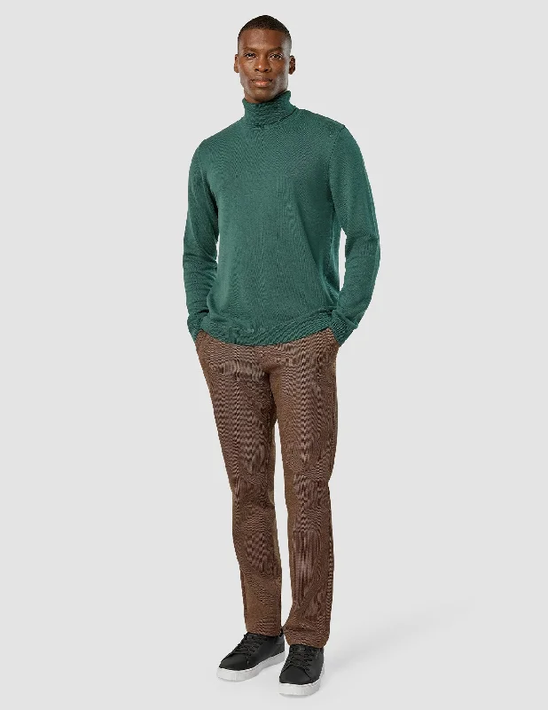 Everyday Knit Turtleneck Shadow Green