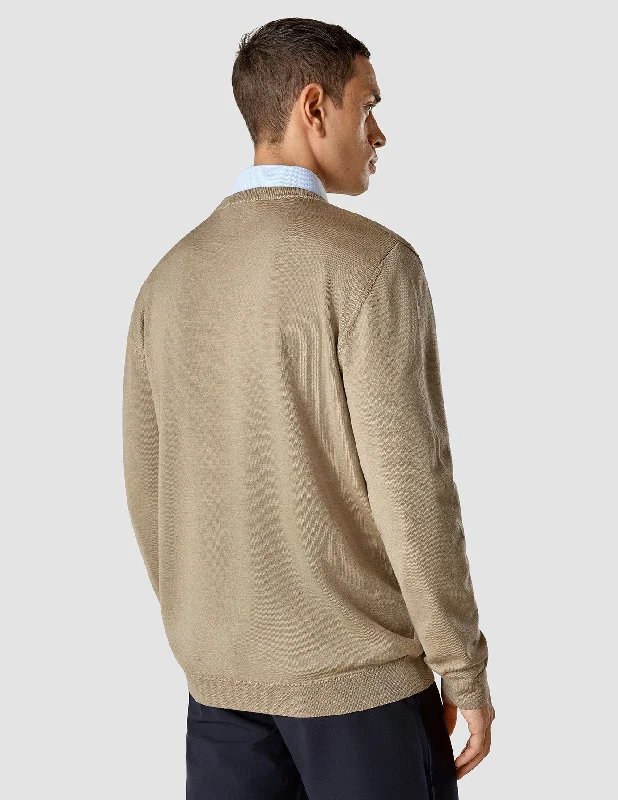 Premium Merino Crewneck Sahara