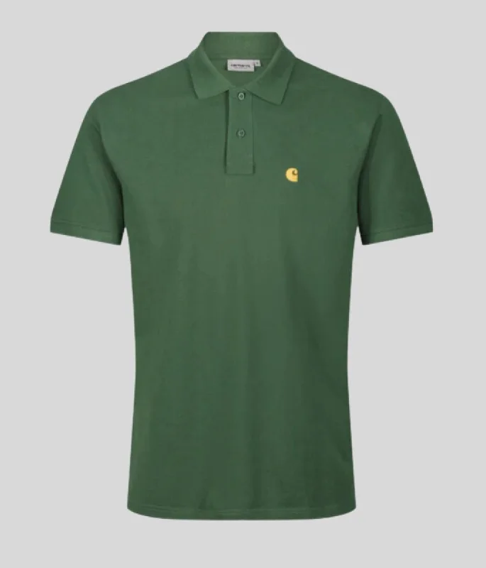 Bottle Green Men's Chase Pique Polo Shirt