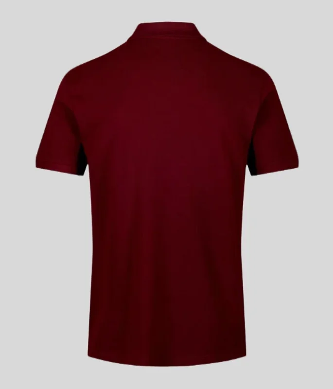 Deep Red Men's Chase Pique Polo Shirt