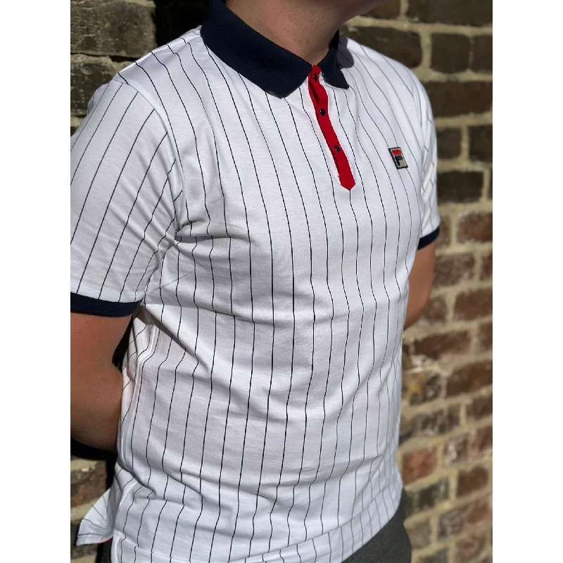 Fila Vintage - BB1 White / Navy / Red - Polo