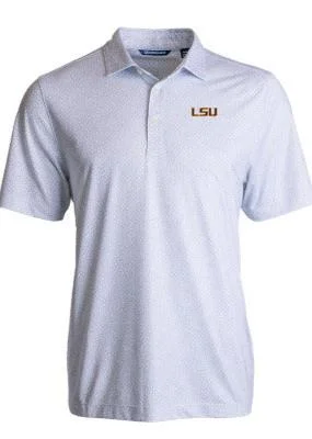 LSU Tigers Men's Polo Pike Eco Pebble Print Recycled