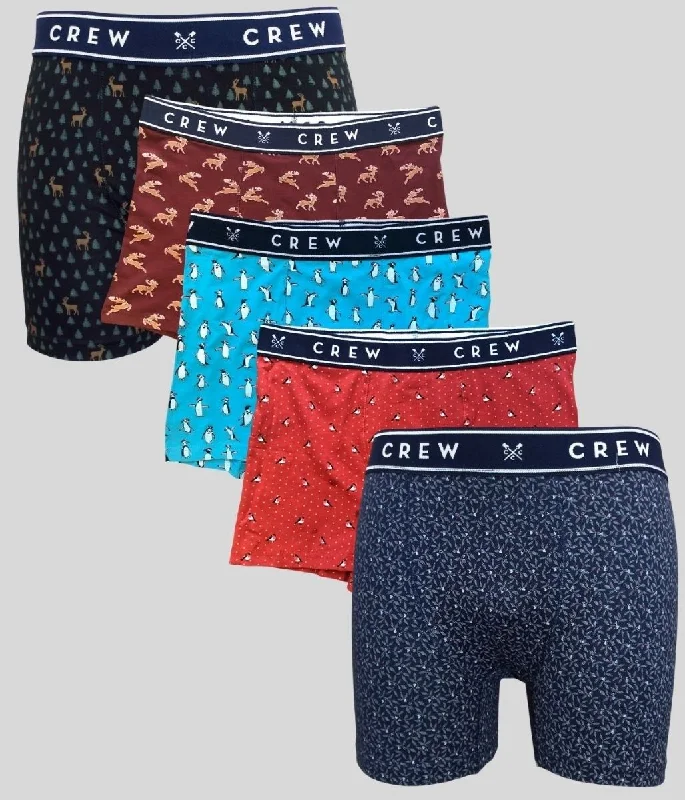 Mens 3 Pack Festive Logo Boxer Shorts