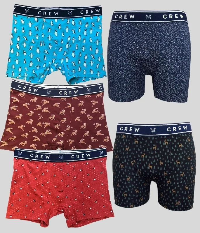 Mens 3 Pack Festive Logo Boxer Shorts