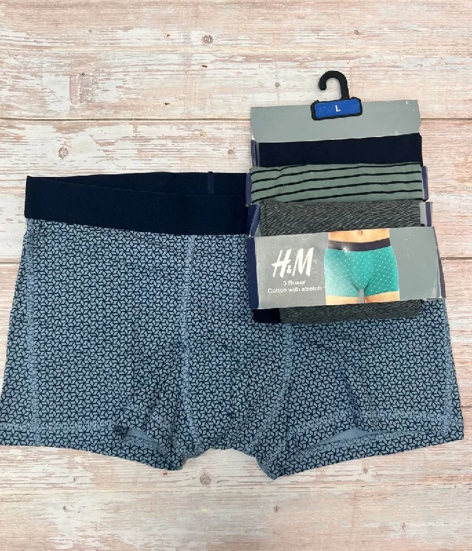 Men's 3 Pack Patterned Mix Boxer Shorts