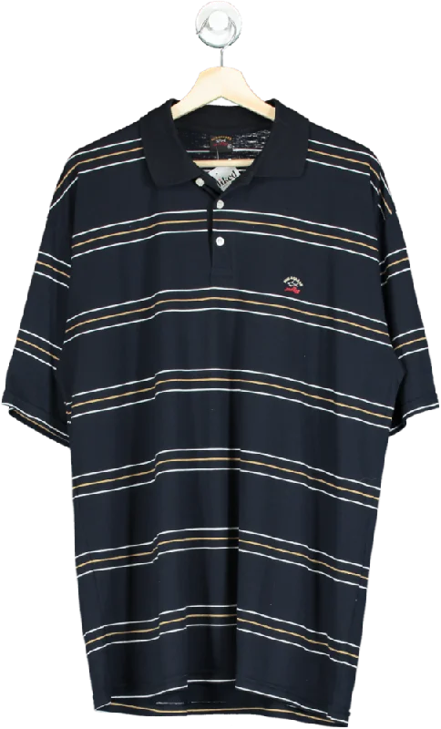 Paul & Shark Navy Striped Polo Shirt UK XL