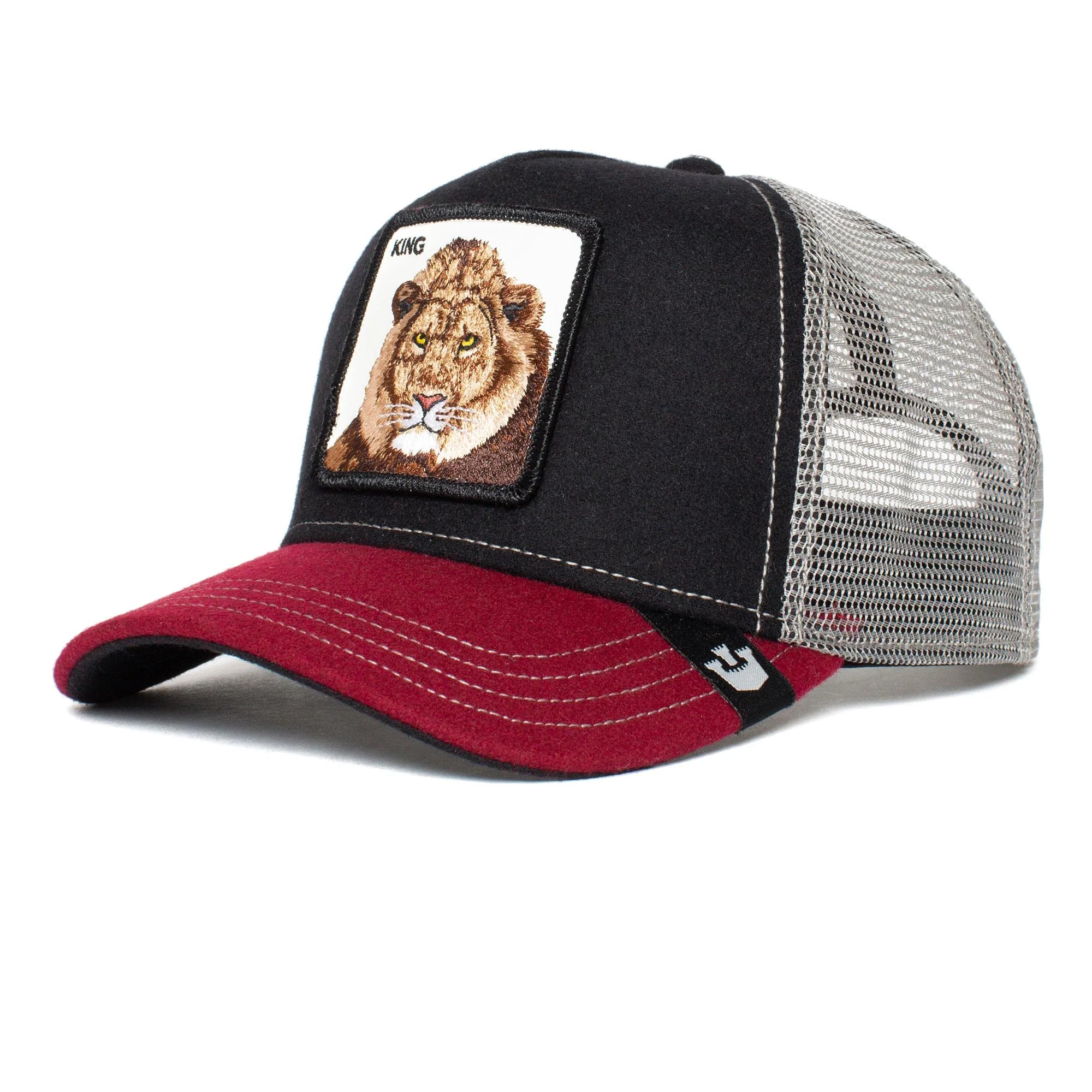 Goorin Bros - Animal Trucker Cap - Lion King - CircWool of Life - Black & Burgundy