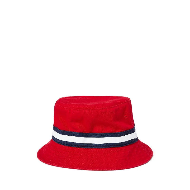 Polo Ralph Lauren - Loft Bucket Hat - Red, Navy and White