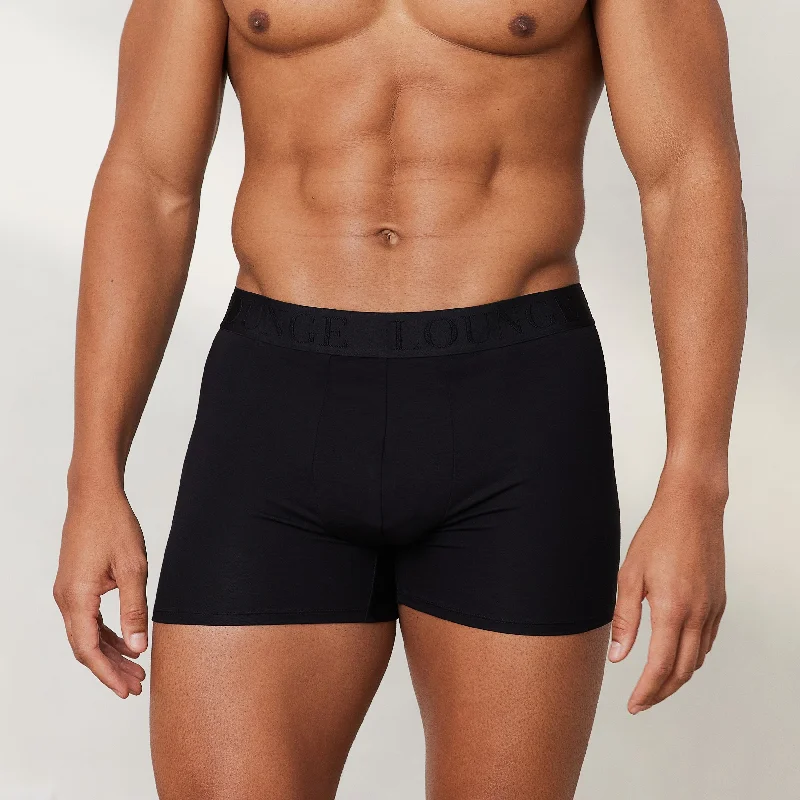 Men's Luxe Boxers (3 Pack) - Black