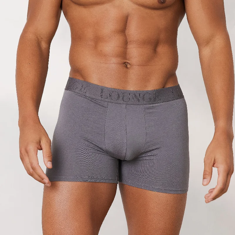 Men's Luxe Boxers (3 Pack) - Charcoal