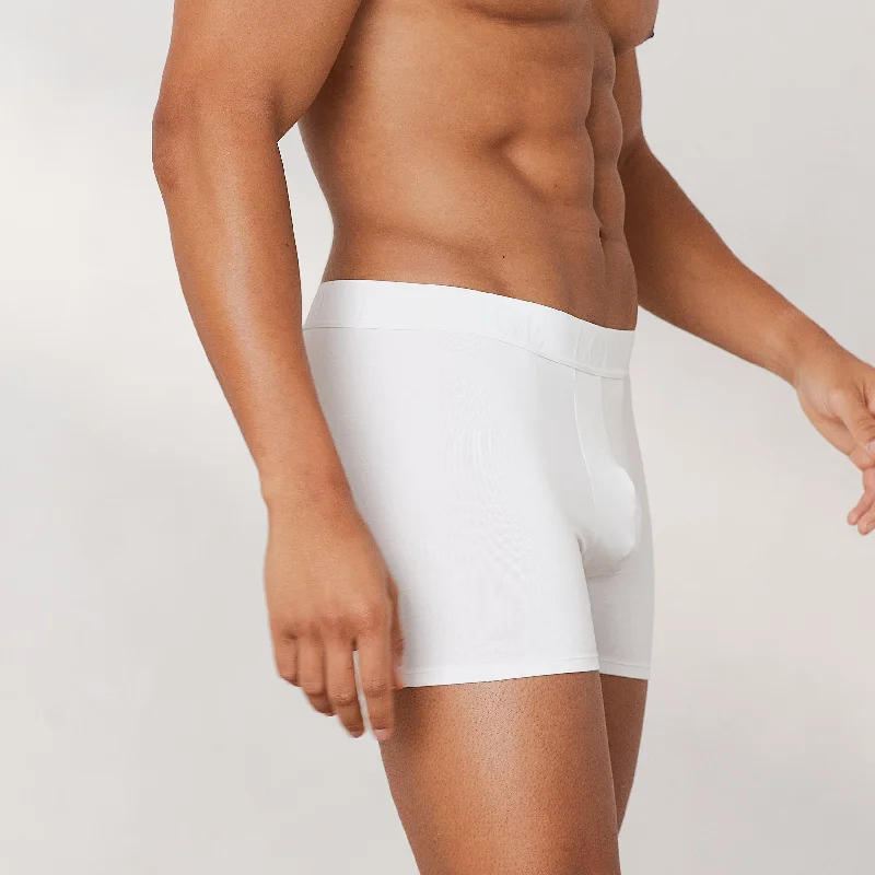 Men's Luxe Boxers (3 Pack) - White