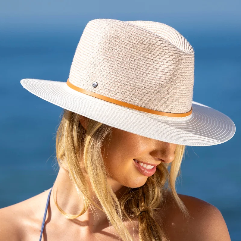 Oogee Hats - Mooloolah Creek Fedora Hat - Mix Camel/Ivory