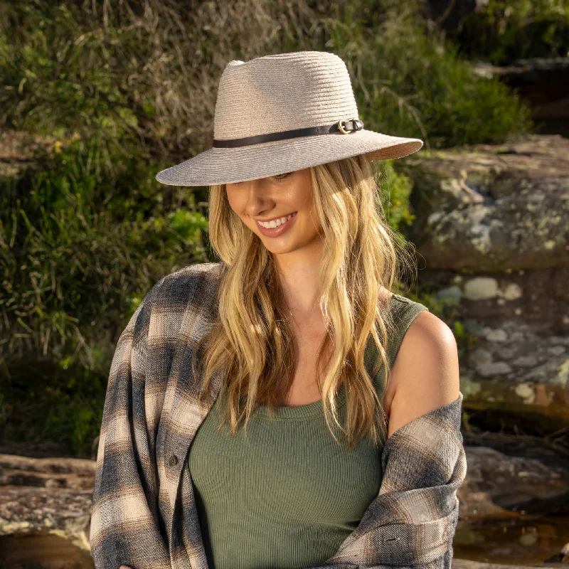 Oogee Hats - Sandy Creek Fedora Hat - Sand Chocolate