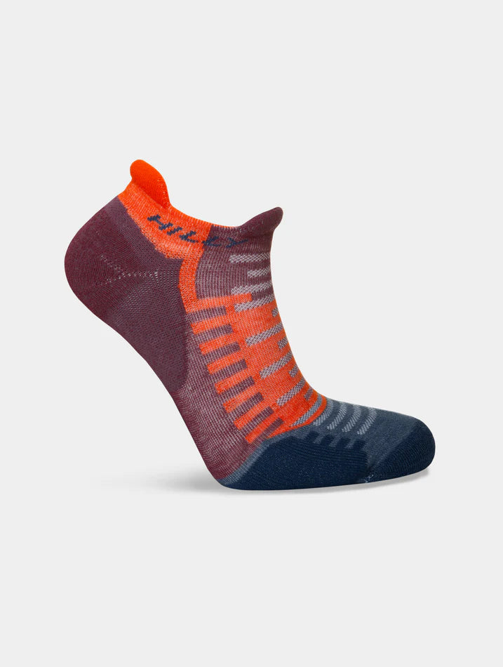 Active Socklet | Burgundy/Orange