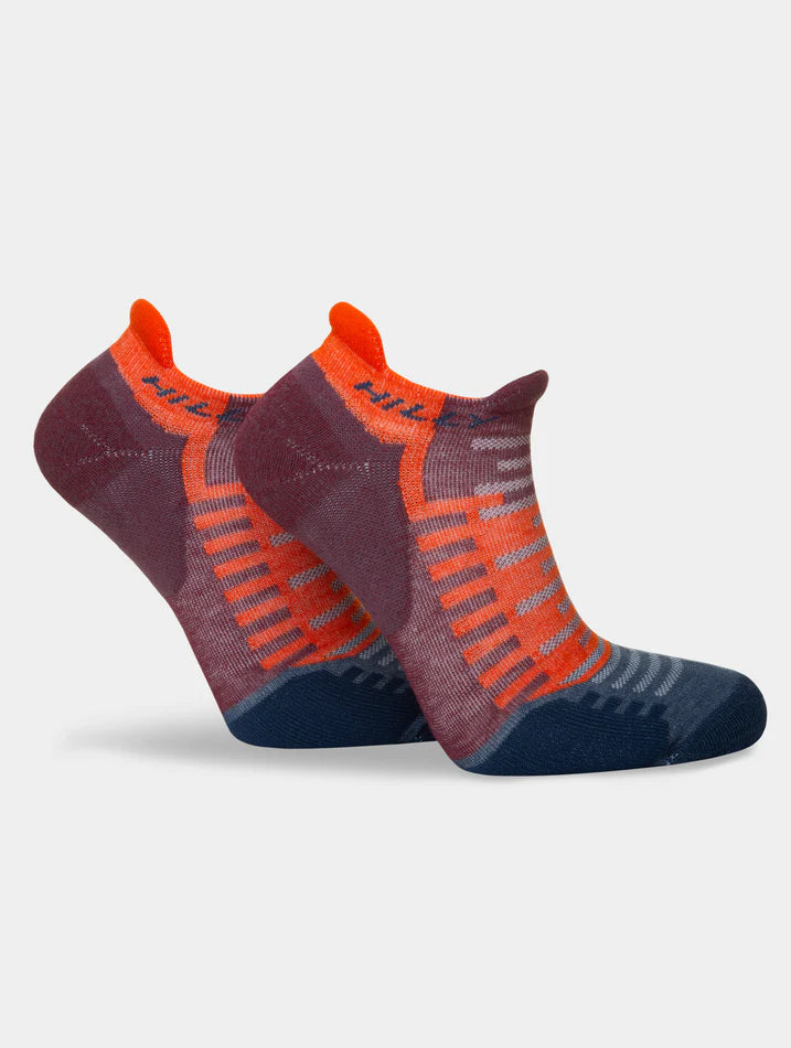 Active Socklet | Burgundy/Orange