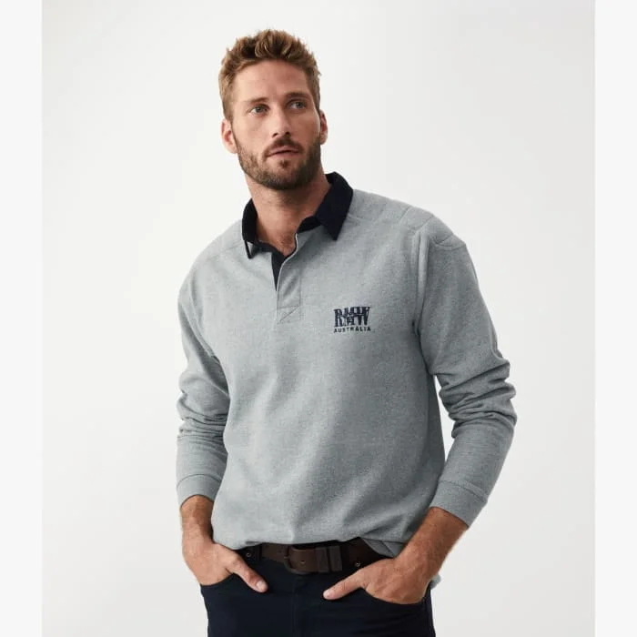 R.M.Williams - Classic RMW Rugby - Grey/Navy