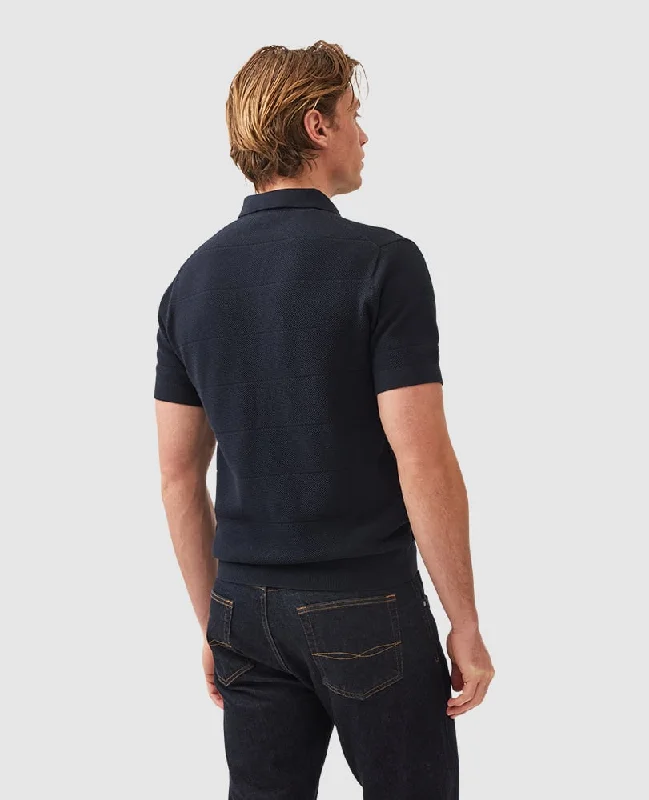 Rodd & Gunn - Masons Knitted Polo - Midnight Blue