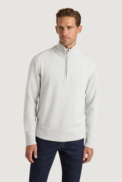 M.J. Bale - Perry Half Zip Sweater - Grey