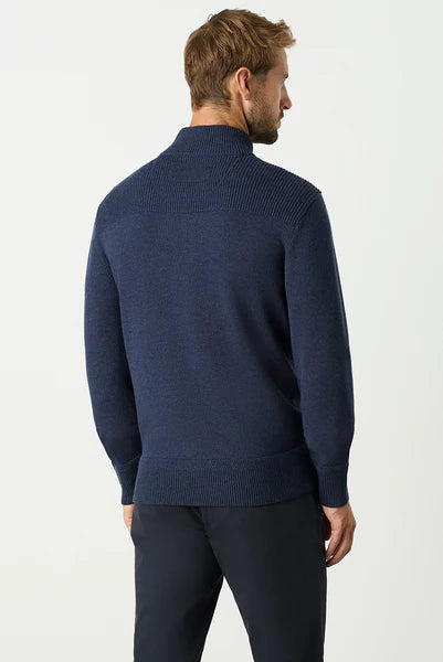 M.J. Bale - Perry Half Zip Sweater - Navy