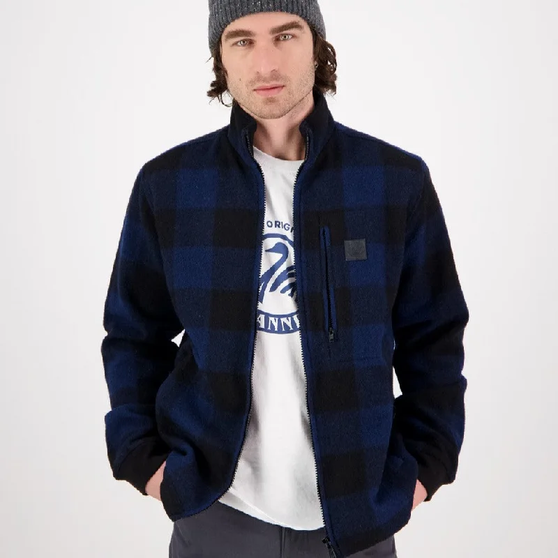 Traquair Station Wool Jacket - Pacific Check