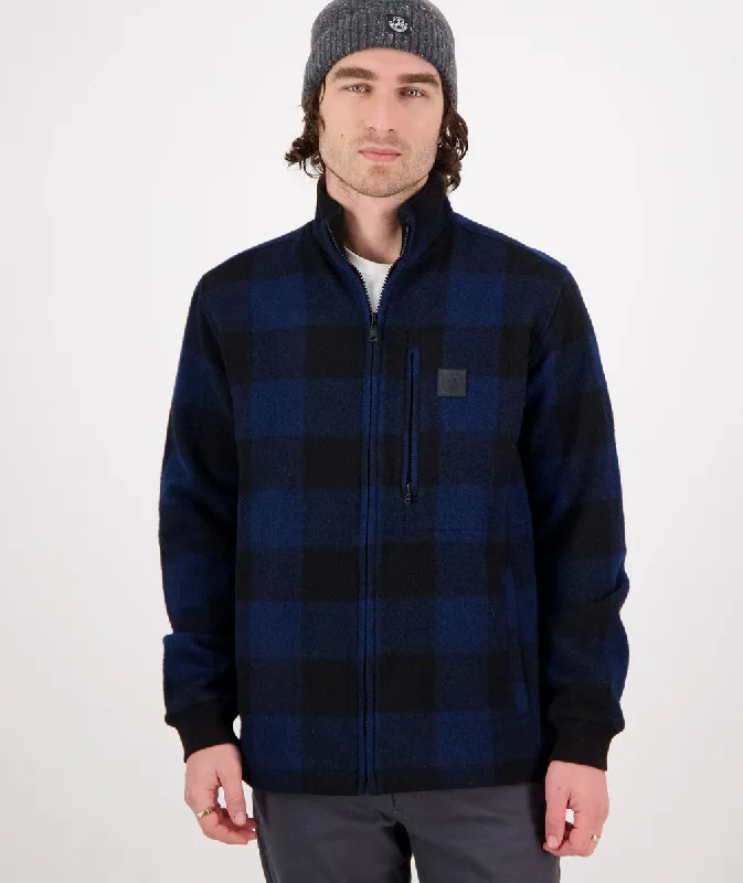 Traquair Station Wool Jacket - Pacific Check