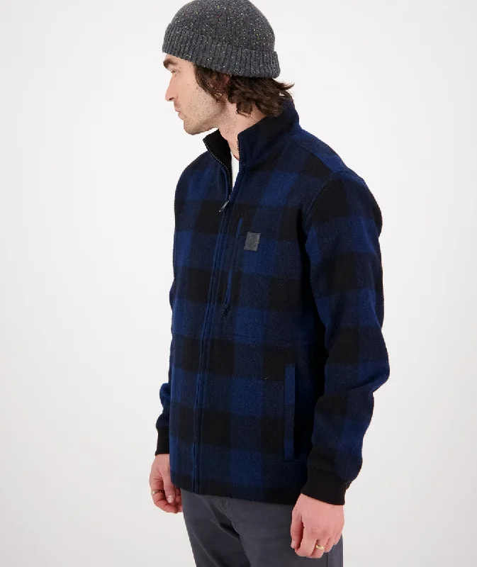 Traquair Station Wool Jacket - Pacific Check