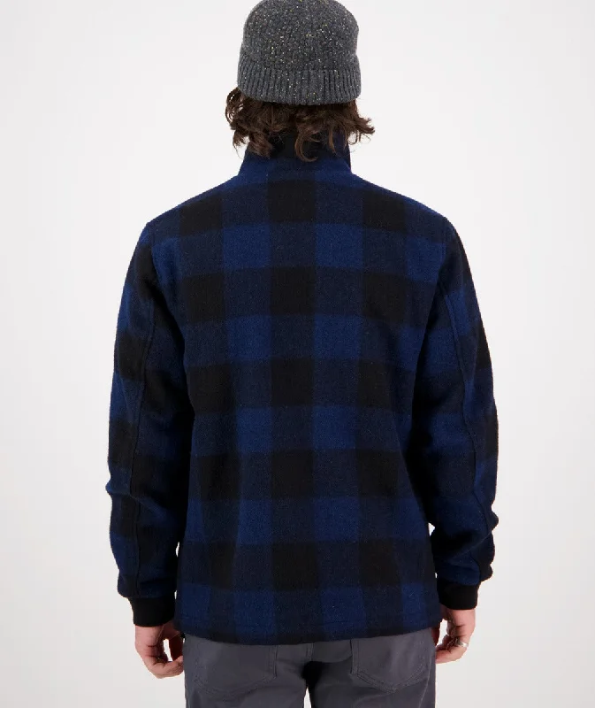 Traquair Station Wool Jacket - Pacific Check