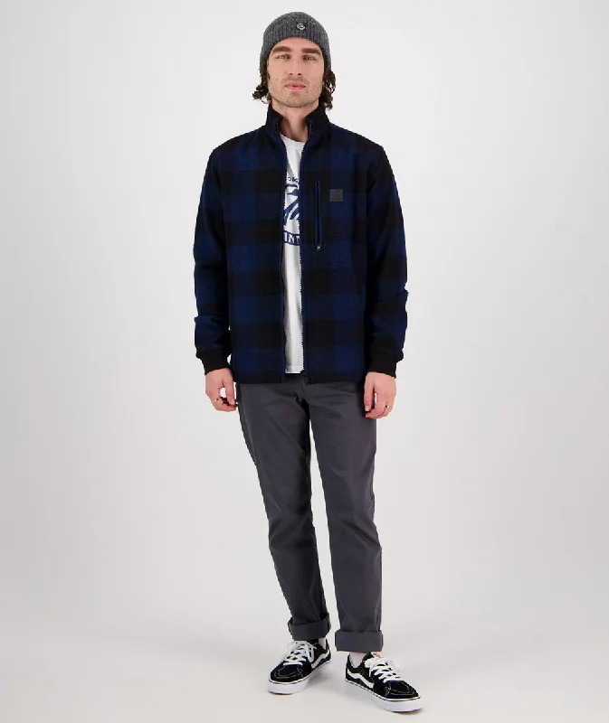 Traquair Station Wool Jacket - Pacific Check