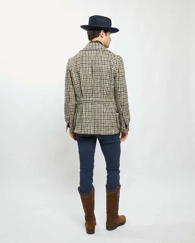 Bold Houndstooth Field Jacket