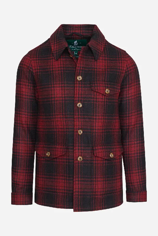 Marco Overshirt in Red/Black Plaid