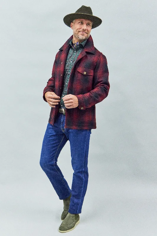 Marco Overshirt in Red/Black Plaid