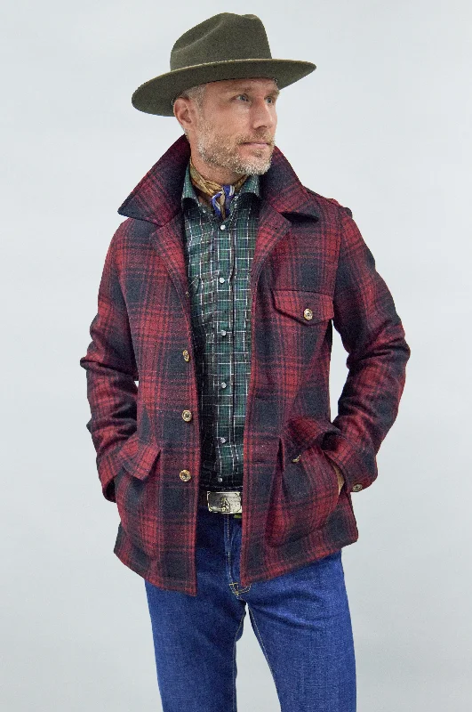 Marco Overshirt in Red/Black Plaid