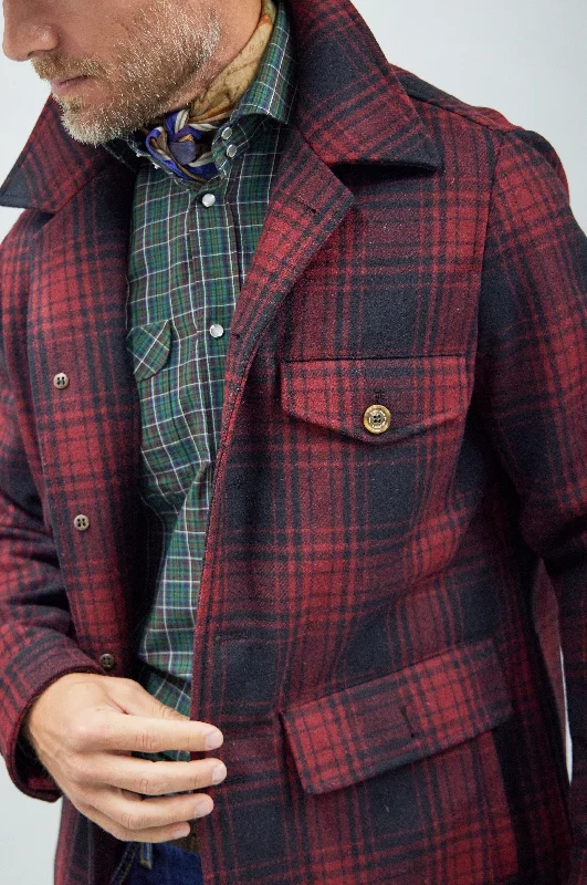 Marco Overshirt in Red/Black Plaid